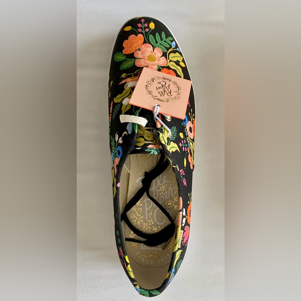 Keds x Rifle Paper Co. Les Fleurs Floral Black Sz 11W Women's Sneakers Shoes NWT - Picture 3 of 8